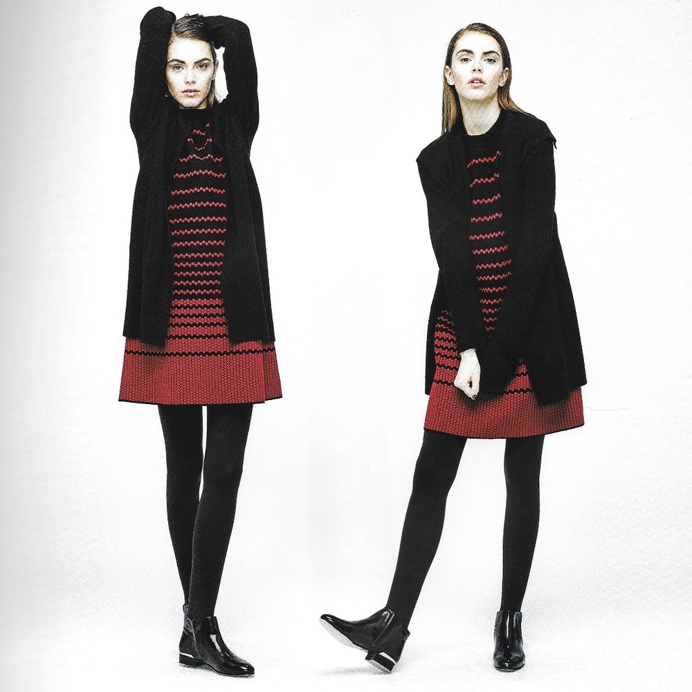 💄 KNIT DOT DRESS - MOCK NECK - NIC+ZOE